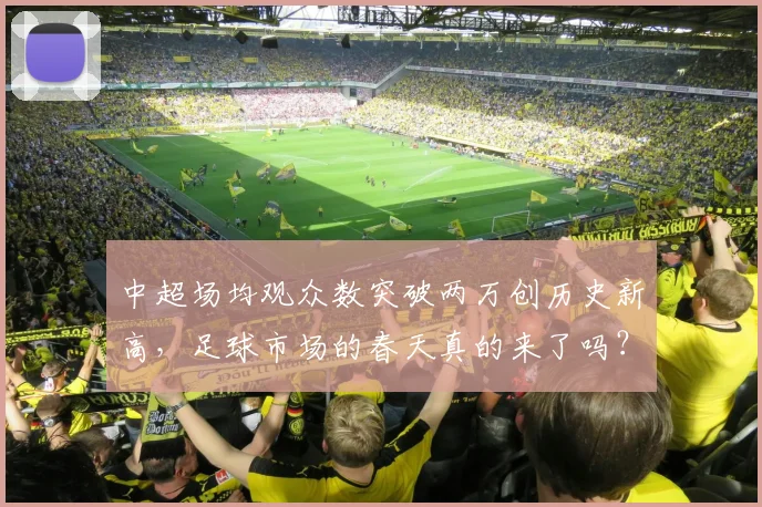 中超场均观众数突破两万创历史新高,足球市场的春天真的来了吗?